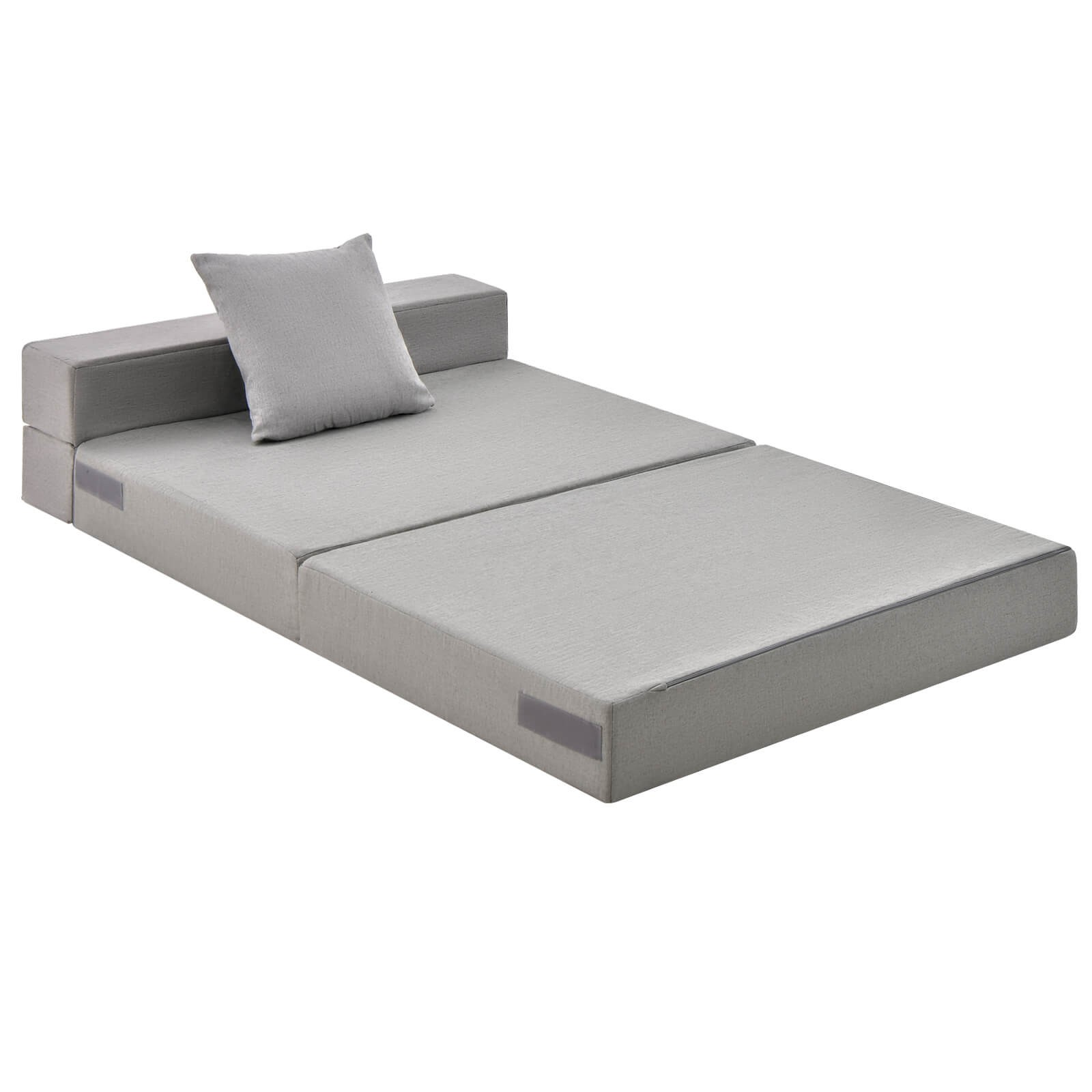 6″ Tri-fold Mattress w/Pillow Sofa Bed w/ High-Density Foam Additional Seating
