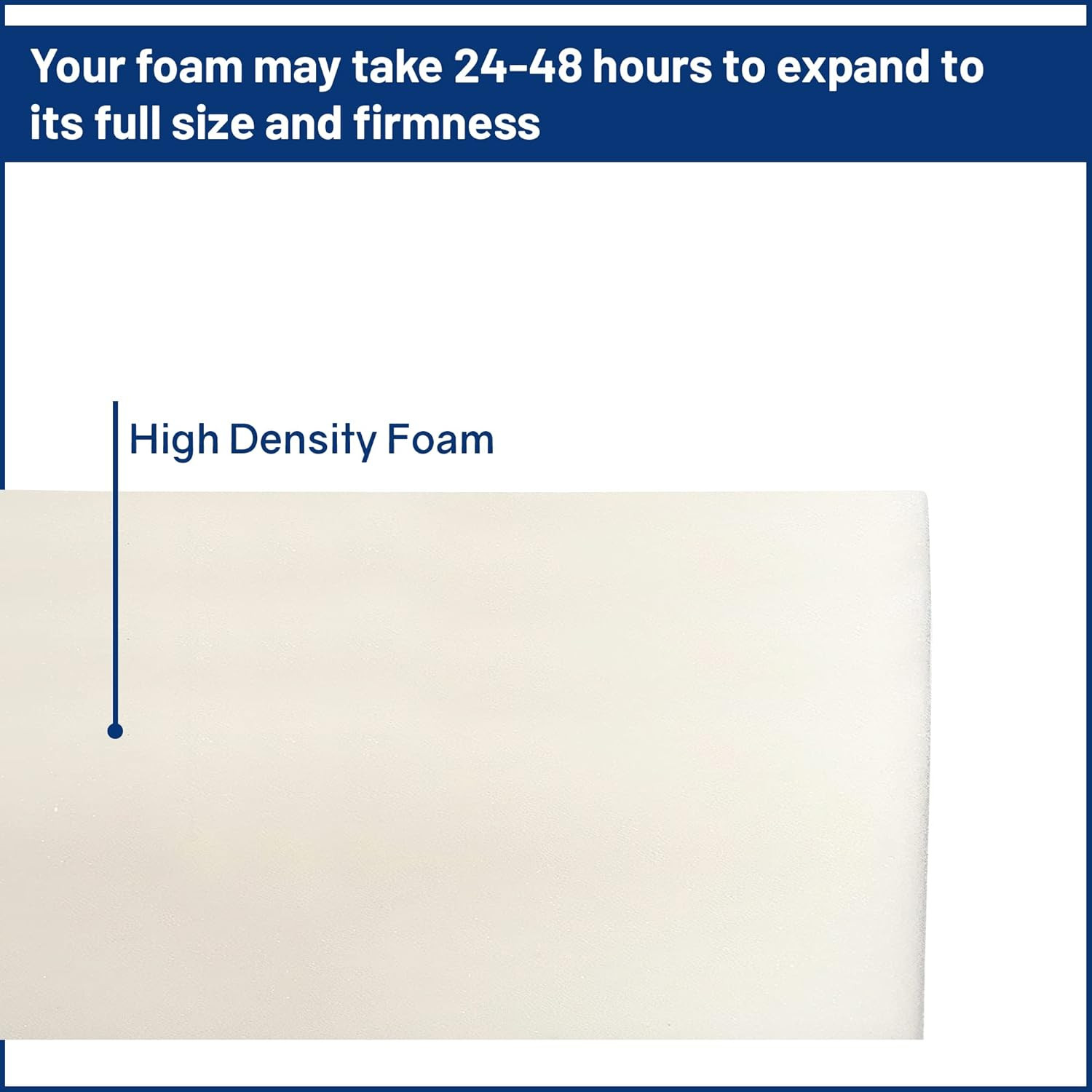 6-Inch Medium Firm Waterproof Foam Mattress, Easy Clean, 75″ X 28″, Blue