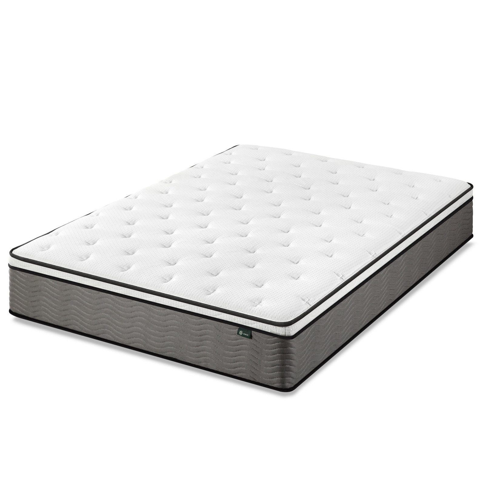 Zinus 12″ Full Size Pressure Relief Hybrid Mattress Comfort Foam, Pocket Springs