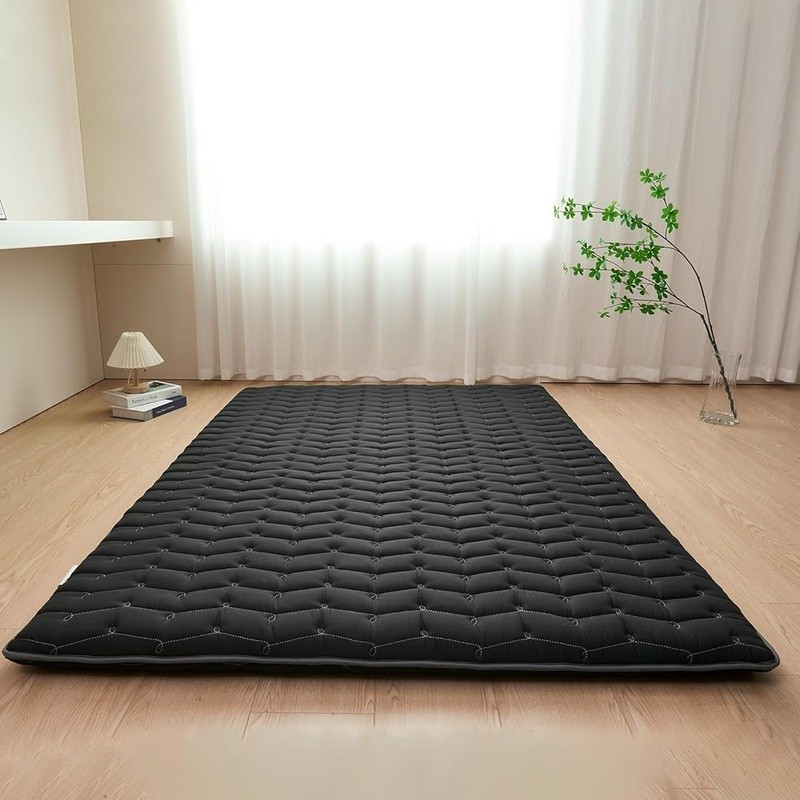 9 Layer Futon Mattress High Density Foam Floor Sleeping Pad Portable Use