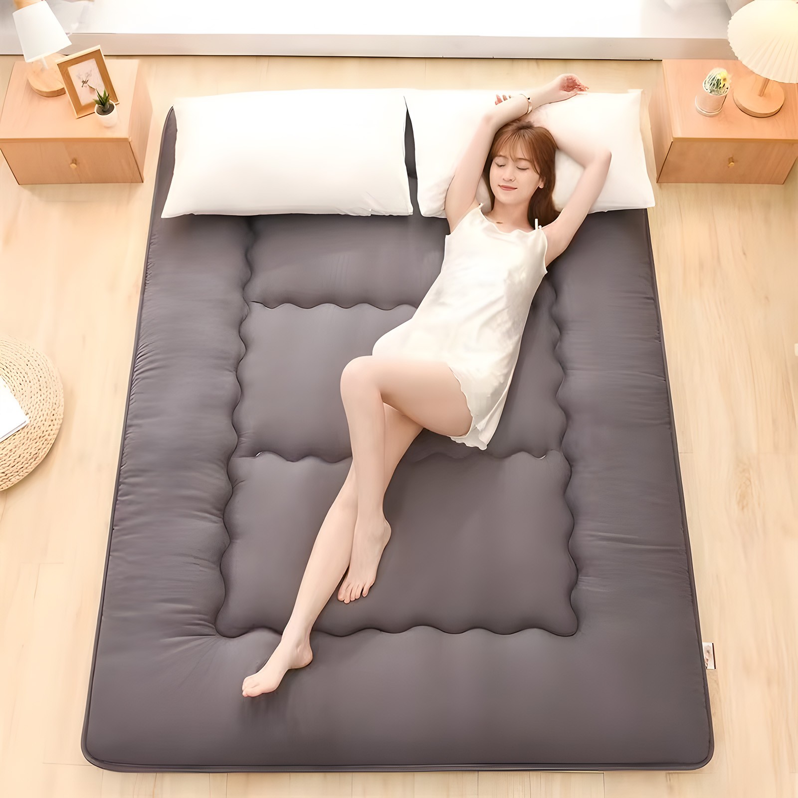 79″x71″ Queen Size Japanese Floor Mattress for Adults Foldable Futon Tatami Pad
