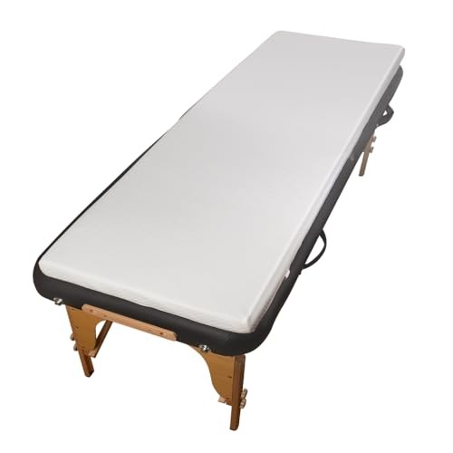 Lash Bed Topper Memory Foam Topper for Massage Bed,Memory 73x29x2 inch White