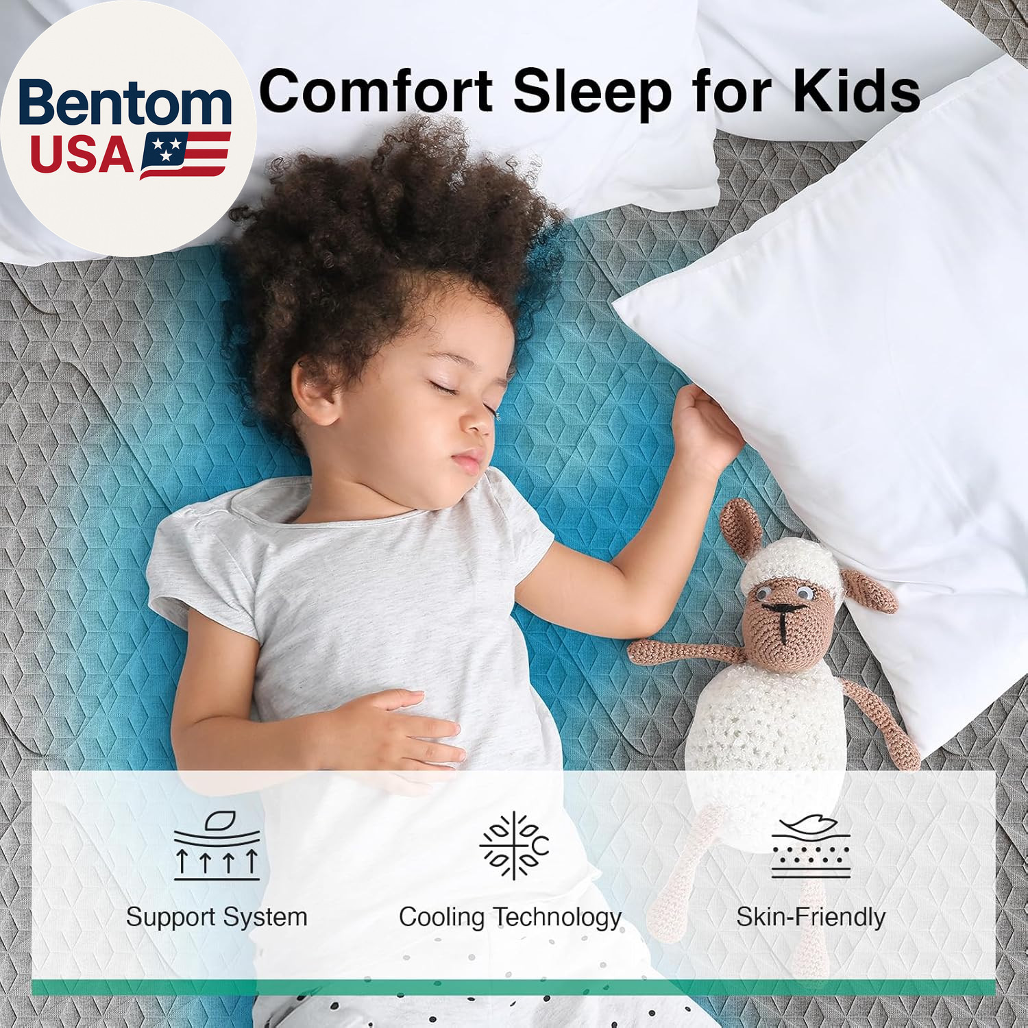 Twin Mattress for Kids,6 Inch Hybrid Twin Size Mattress with Bonnell Coil & Gel