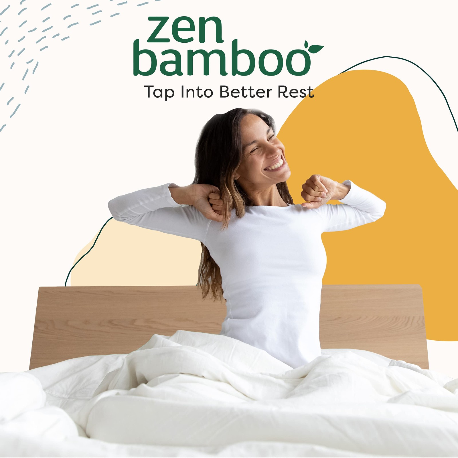 Zen Mattress Pad Cover – Cooling Bed Topper & Waterproof Protector w/Deep Poc…