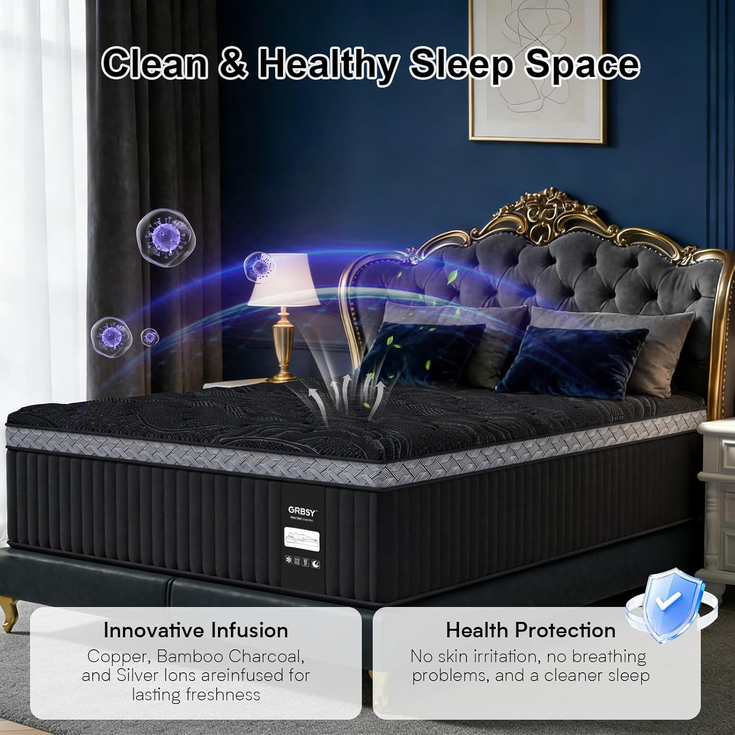 16 Inch Queen Size Mattress, Upgraded Luxury Hybrid Queen Mattress in a Box with