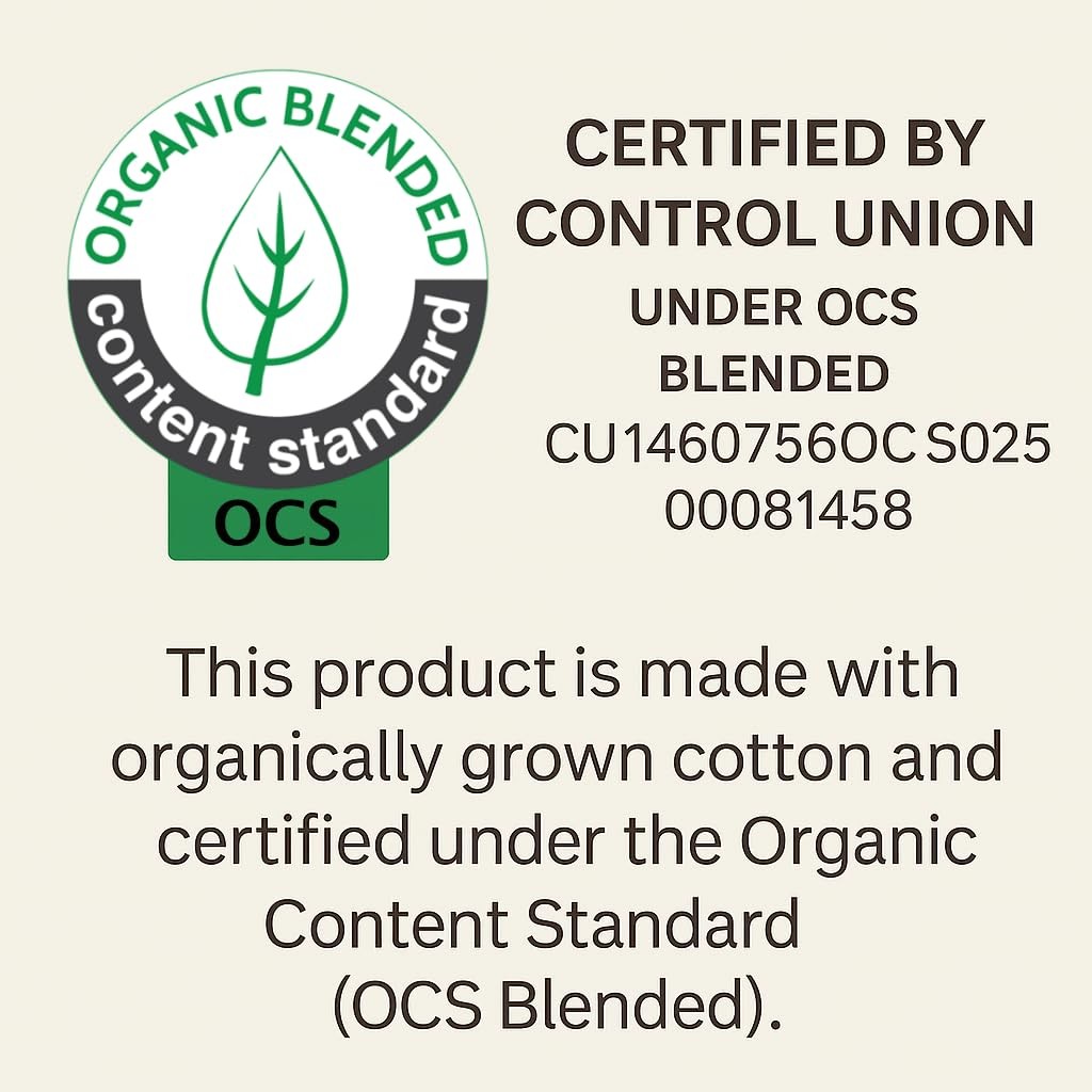 Luxury Waterproof Organic Mattress Protector Cal King California King, Ivory