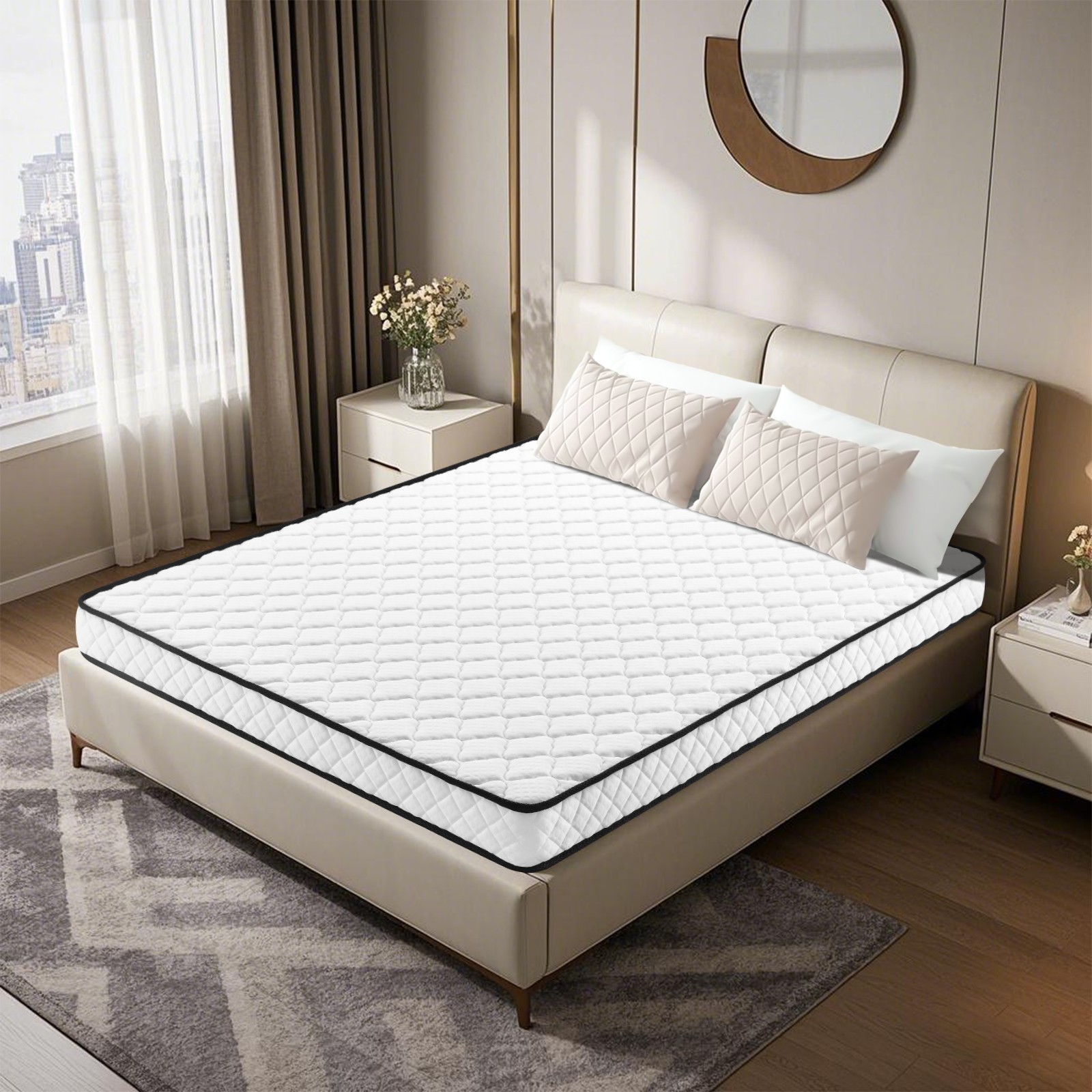 6″ Twin TwinXL Full Queen Size Gel Memory Foam Mattress for Cooling Night Sleep