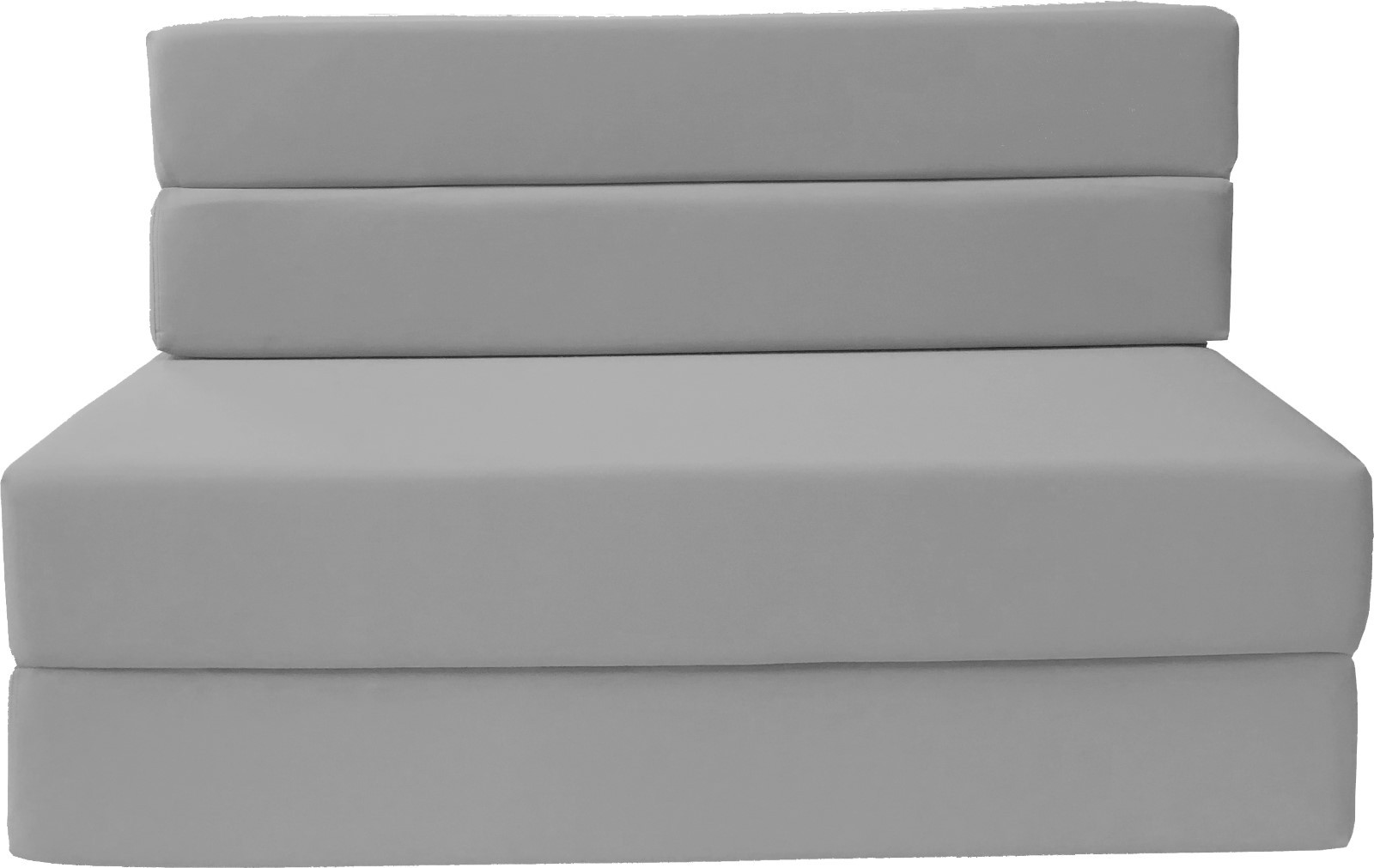 Twin Size Folding Foam Mattress, Sofa Chair Bed, RV Mattresses 6x39x75, Gray