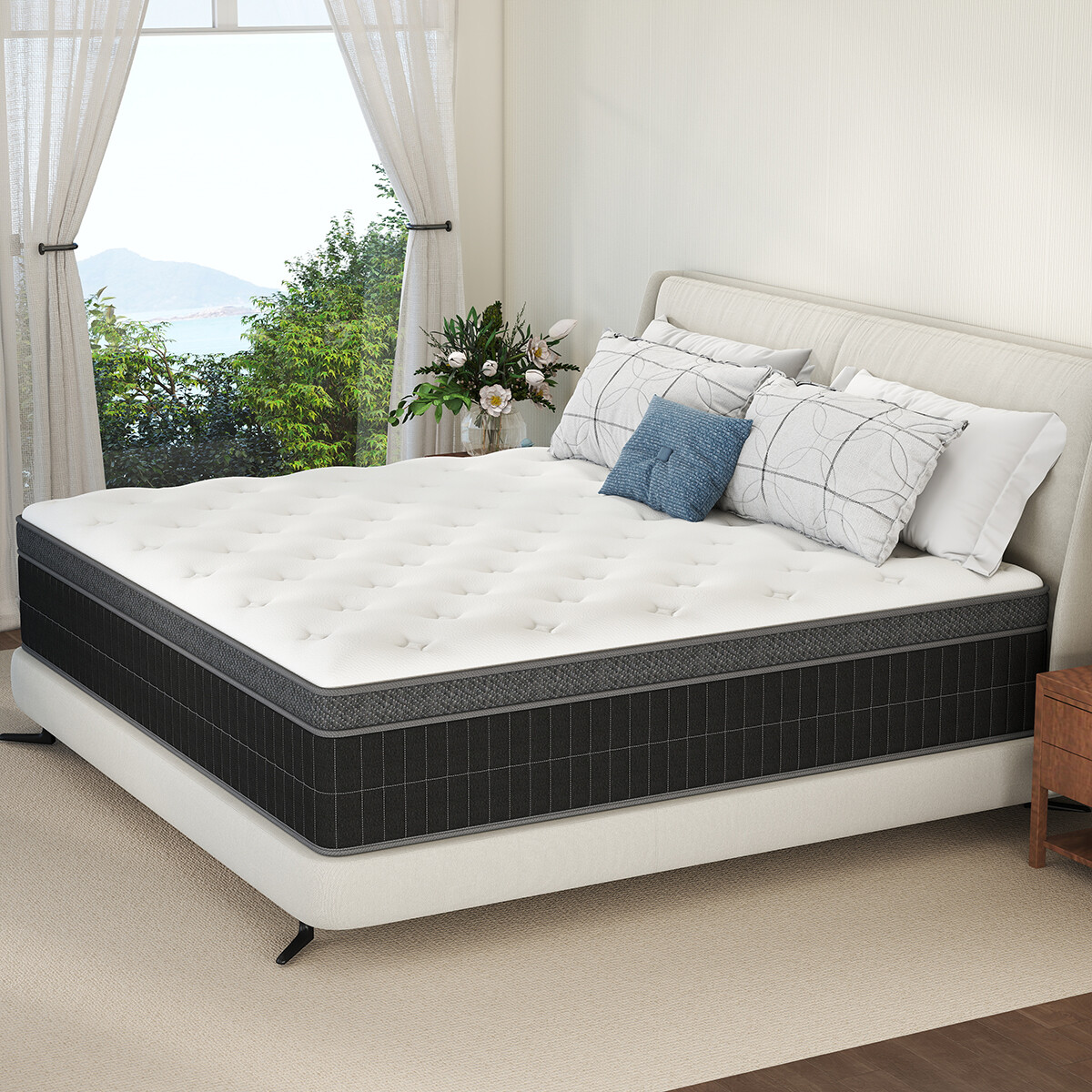 10″12″14″ Memory Foam Hybrid Spring Mattress Twin Full Queen King Size in a Box