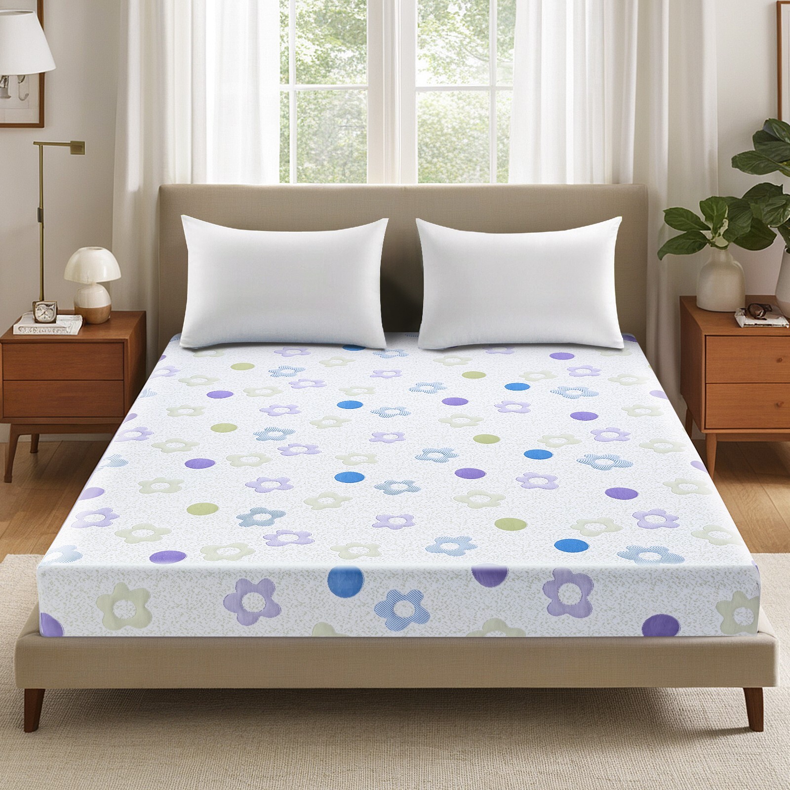 KBQ Gel Memory Foam Medium-Firm Mattress for Pressure Relief Twin Txl Full Queen