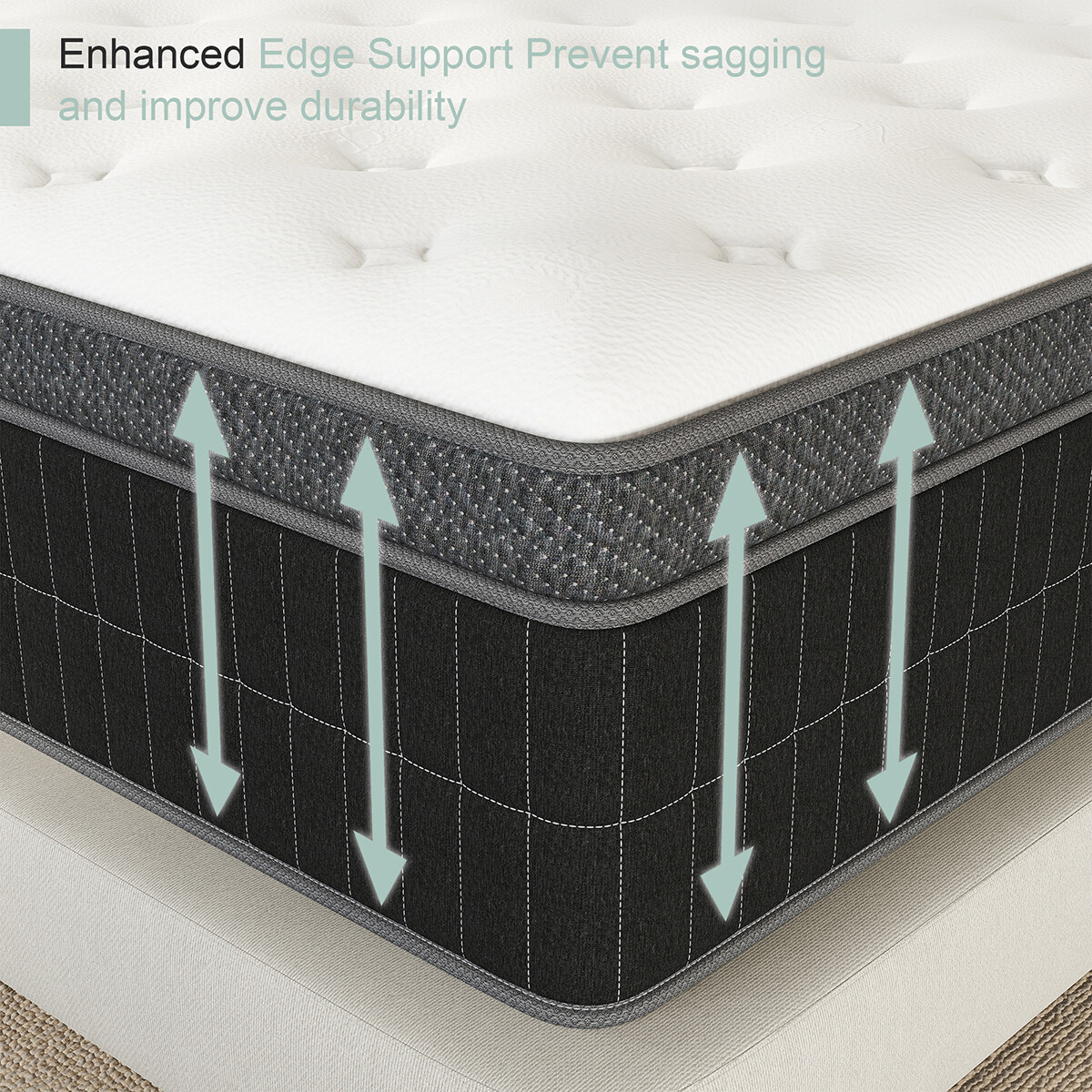 10″12″14″ Memory Foam Hybrid Spring Mattress Twin Full Queen King Size in a Box