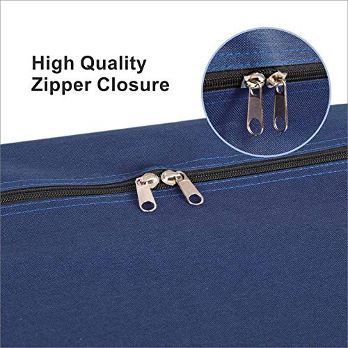 Folding Mattress Storage Bag – Durable Carry Fits Up to 6” Queen Mattress Navy