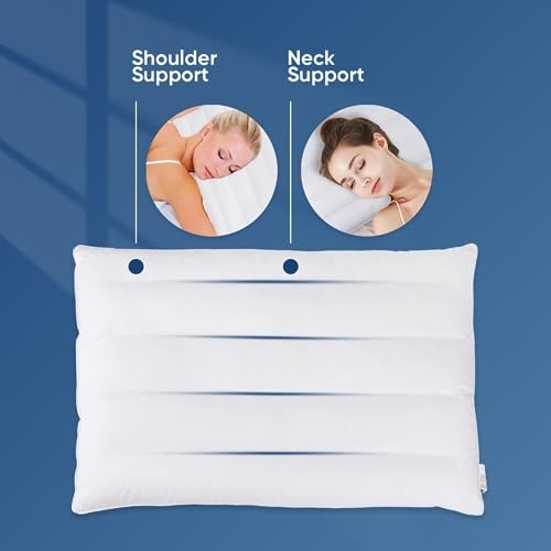 MINUPWELL Ultra Flat Pillows for Sleeping Thin, 7D High Support 2.5 inch