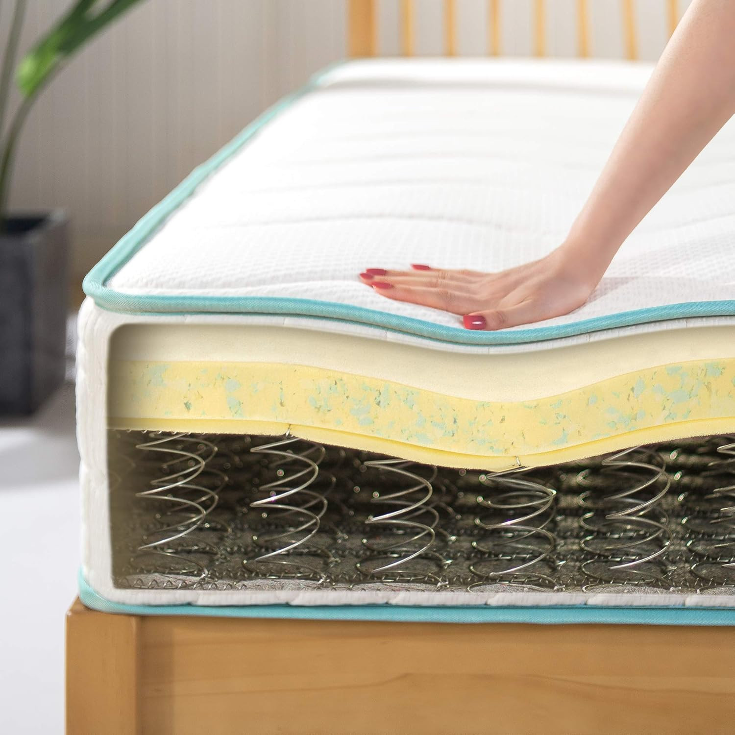 Zinus 10 Inch Tight Top Spring Mattress, Twin, Innerspring Mattress, Certipur-Us