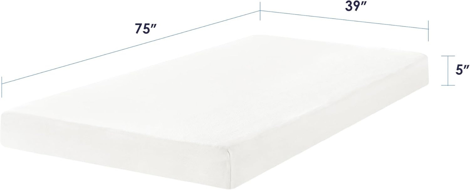 Best Price Mattress 5 Inch Memory Foam Mattress, Medium Firm, Cooling Gel Infuse