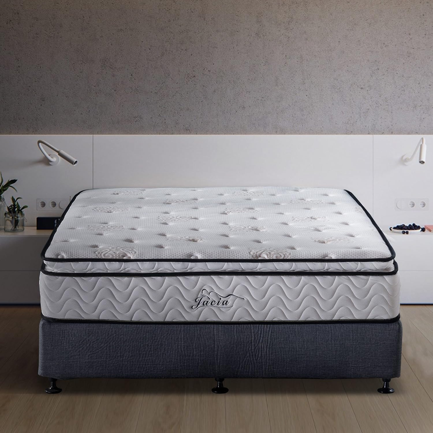 Full Mattress 11.4 Inch Memory Foam Innerspring Independently Encased Coil Hybri