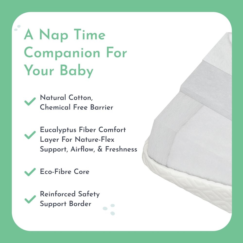 Evolur Sleep, Comfort Lite Plus With Natural Eucalyptus Fiber Crib And…