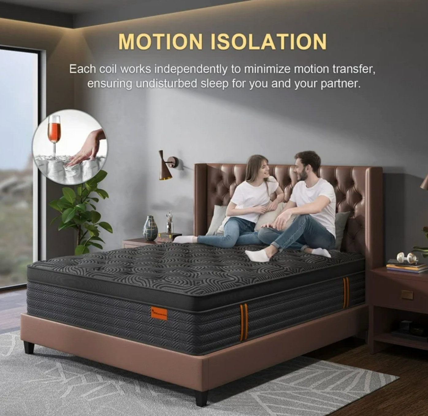 12″ Full Colchon Gel Memory Foam Hibrido Full Cama Mattress Hybrid Medium Firm