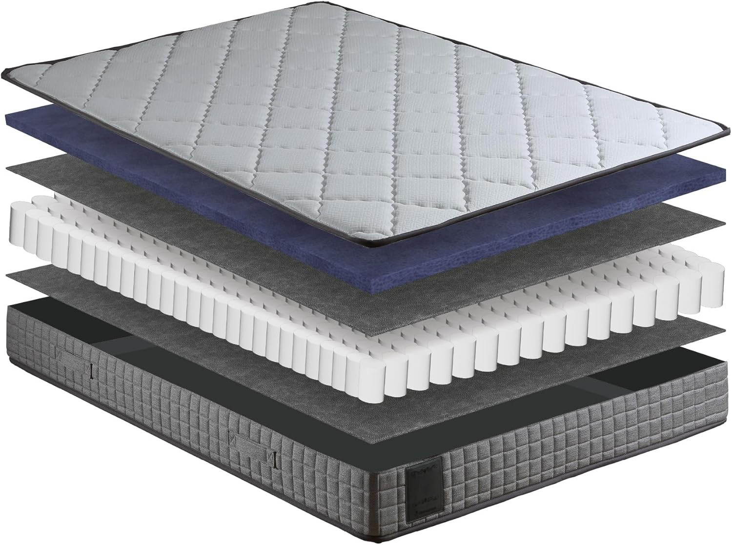 Twin 8″ Medium Firm Hybrid Mattress – Made in USA – Designed for Young Adults –