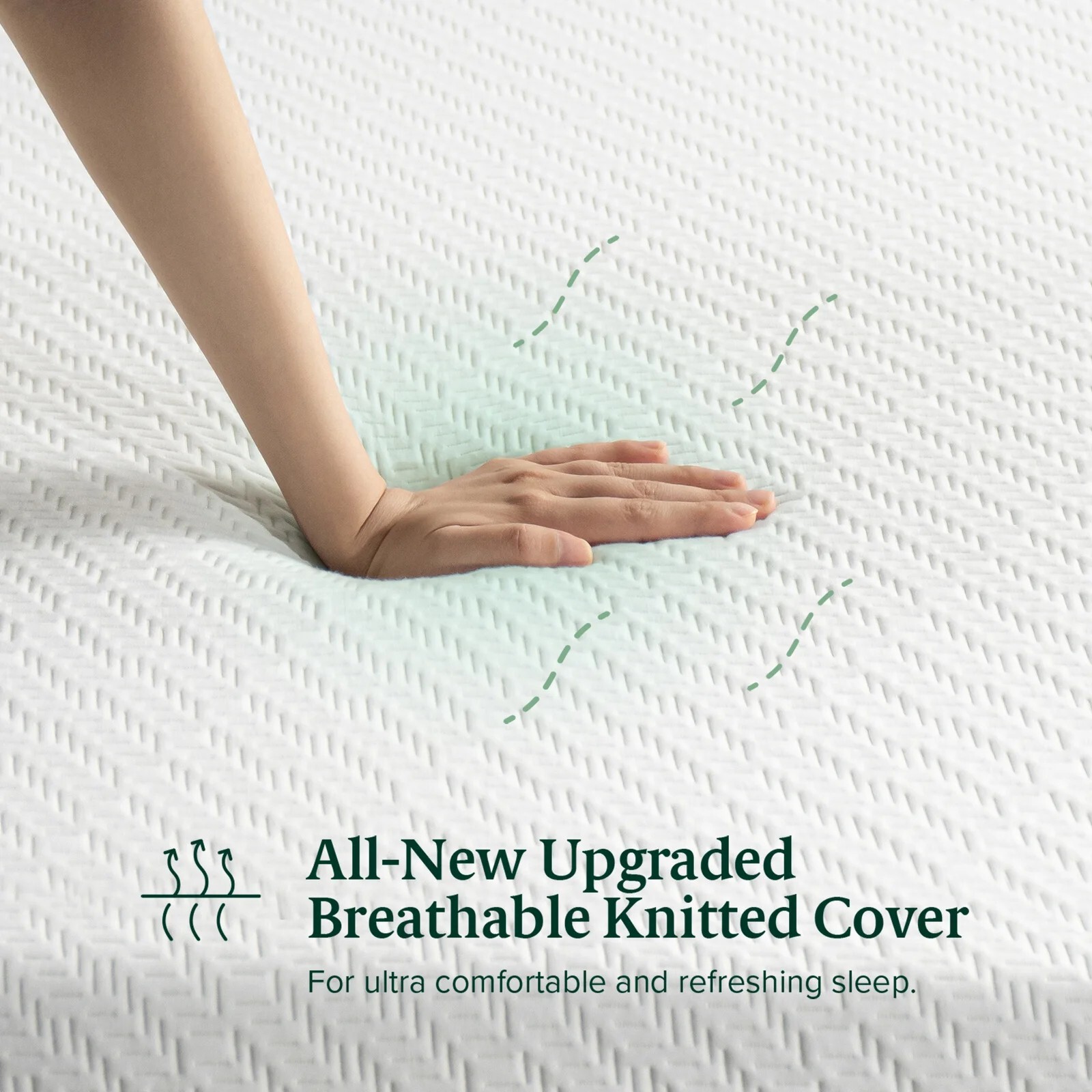 Brand New Zinus Medium Memory Foam Mattress Gel-Infused Green Tea 10” Full Size