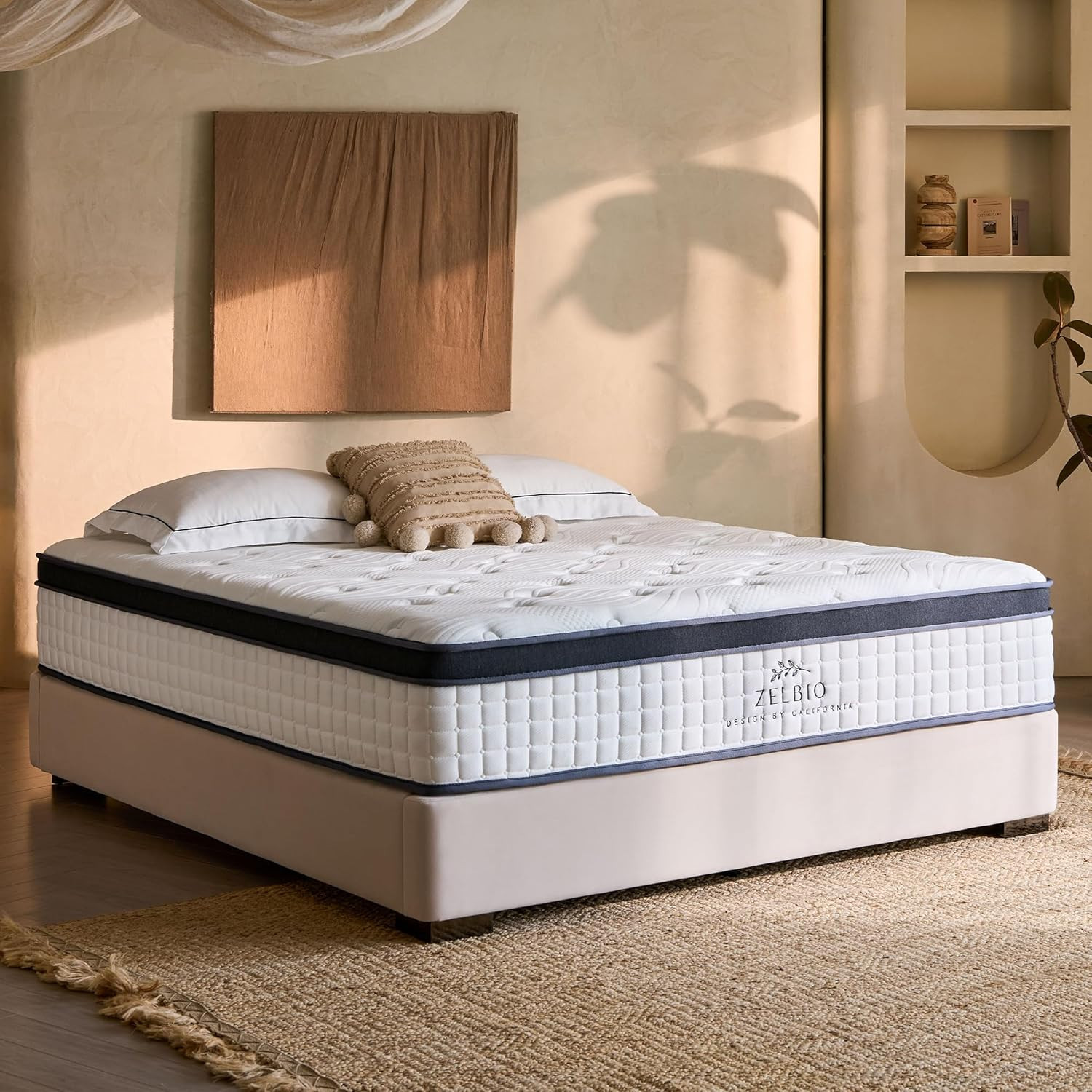 Twin XL 12″ Hybrid Mattress – Gel Memory Foam & Pocket Coils, Medium Firm