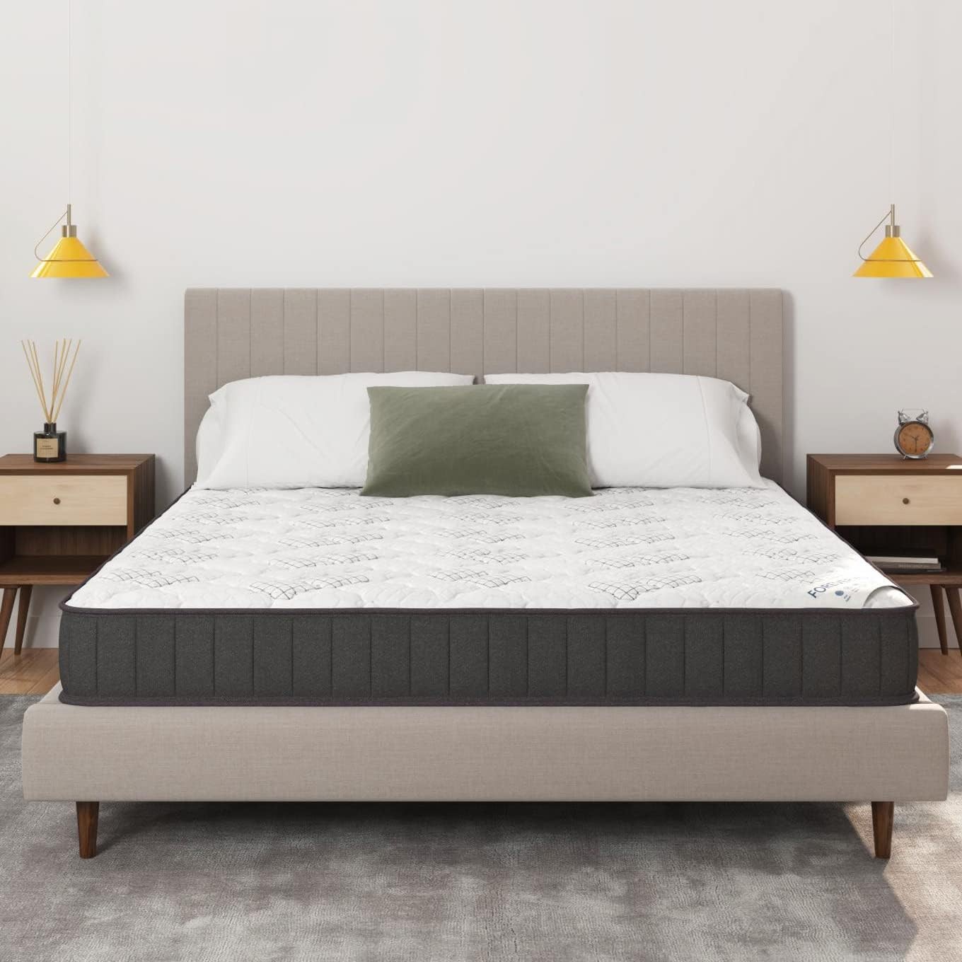 9″ Hybrid Twin Mattress Firm Made in USA Individually Pocketed Coils &
