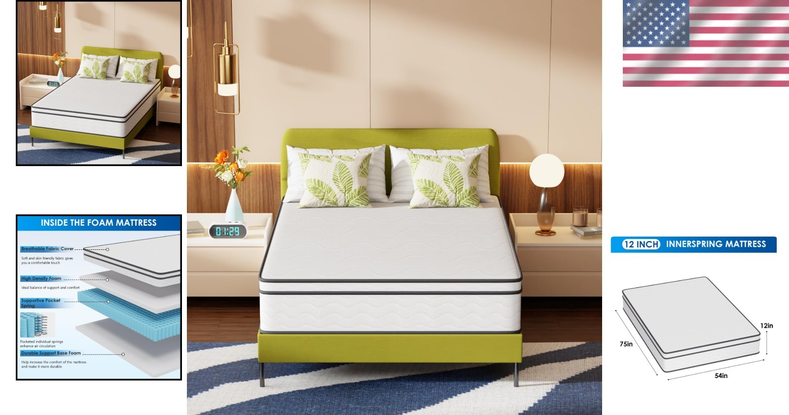 High-Density Foam Full Mattress | Pocket Spring