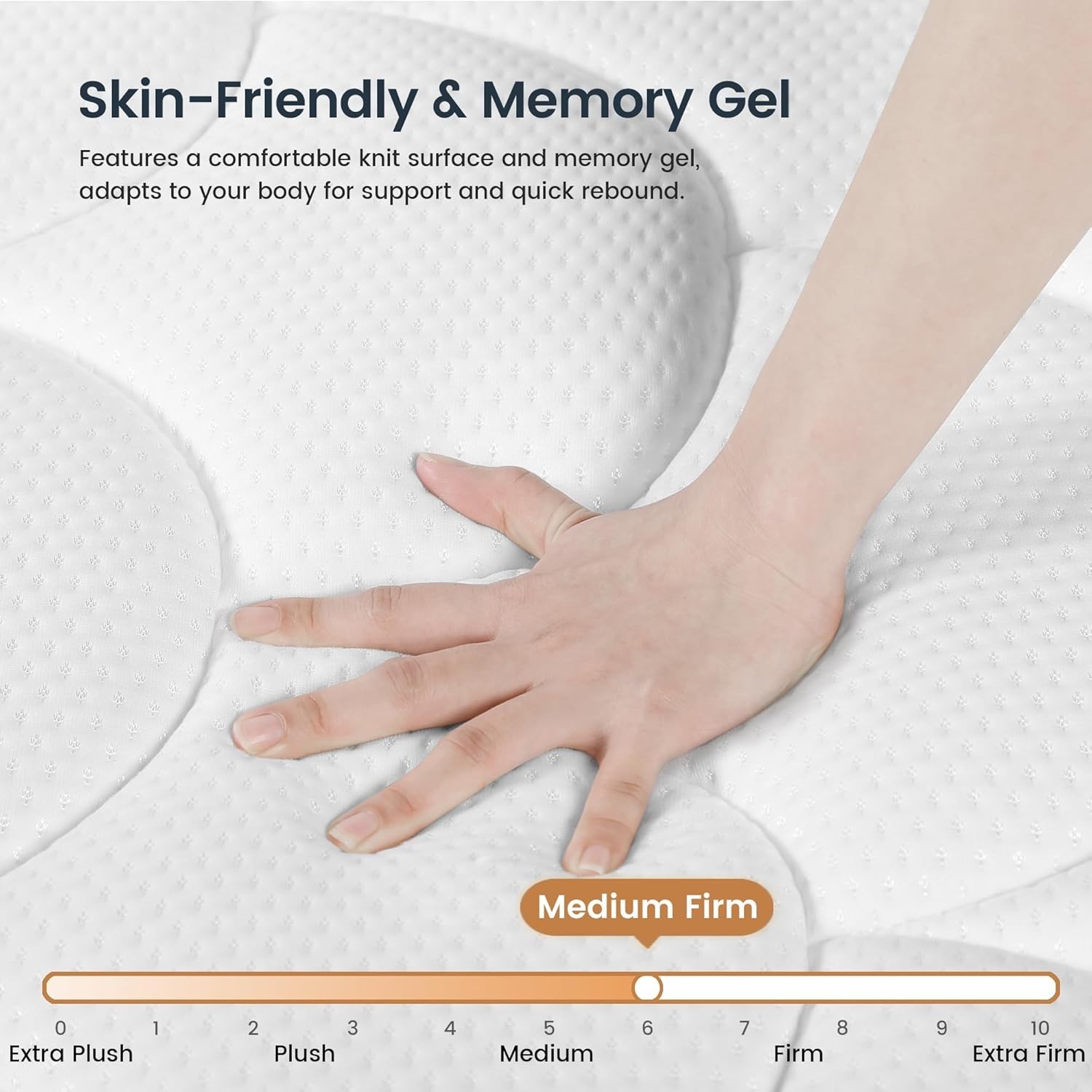 King Size Mattress (High-End Upgraded) Hotel-Level Luxury 16 Inch Hybrid King Ma