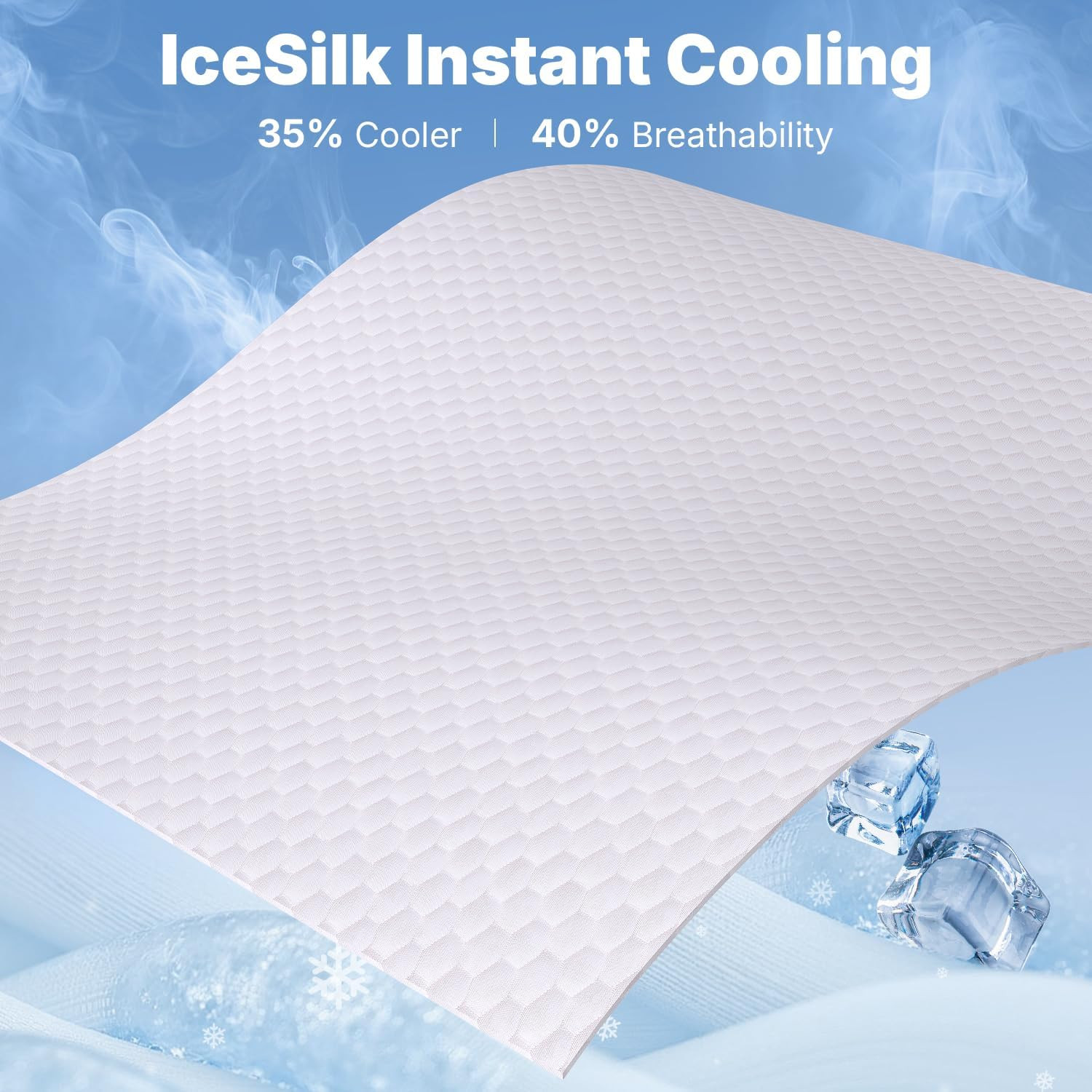 12″ Dual Zone Memory Foam Mattress – Cooling Gel, Back Pain Relief, USA Made