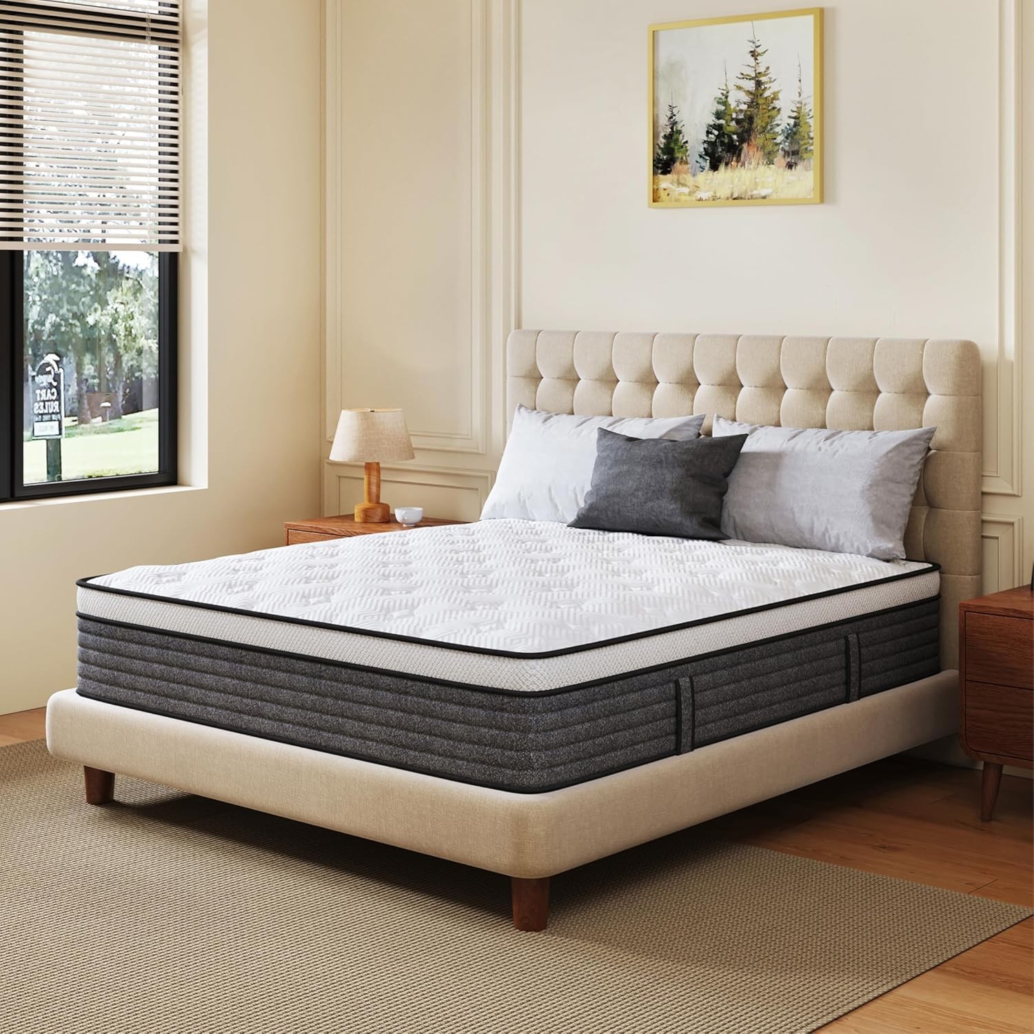 10in Hybrid Queen Mattress Pocket Springs Medium