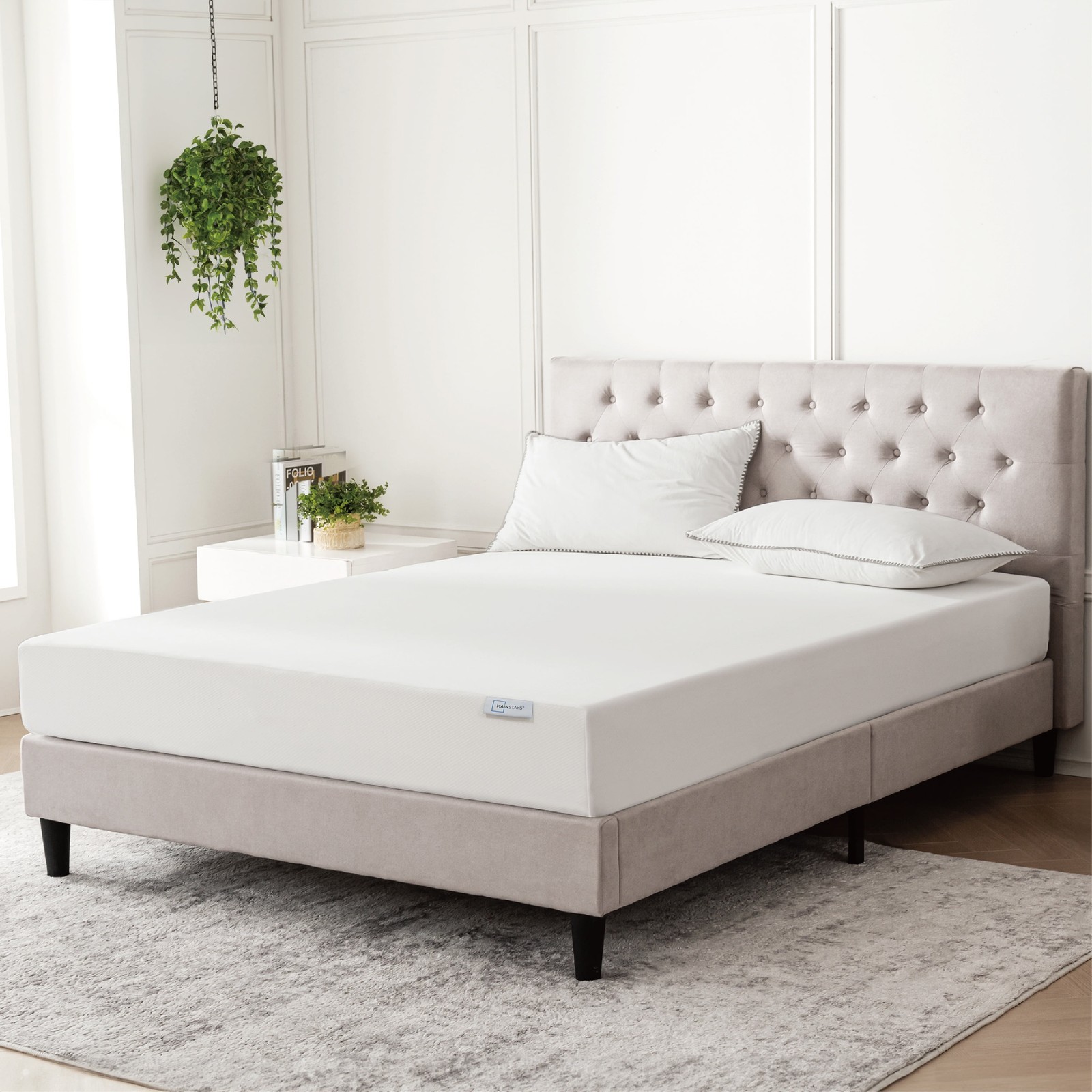 Twin Mattress 8 In Memory Foam M Firm Support Green Tea Infused Gel Flex Foam