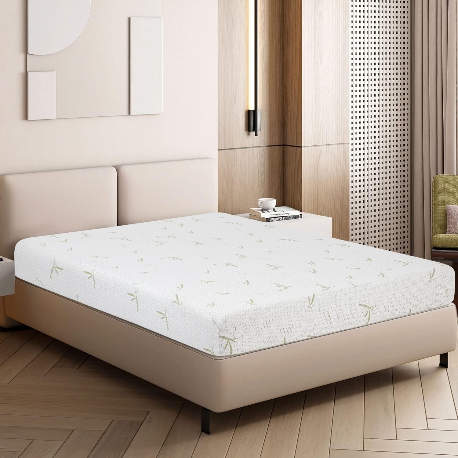 5 Inch Twin Mattress Gel Memory Foam Medium Firm Feel White Bed in a Box