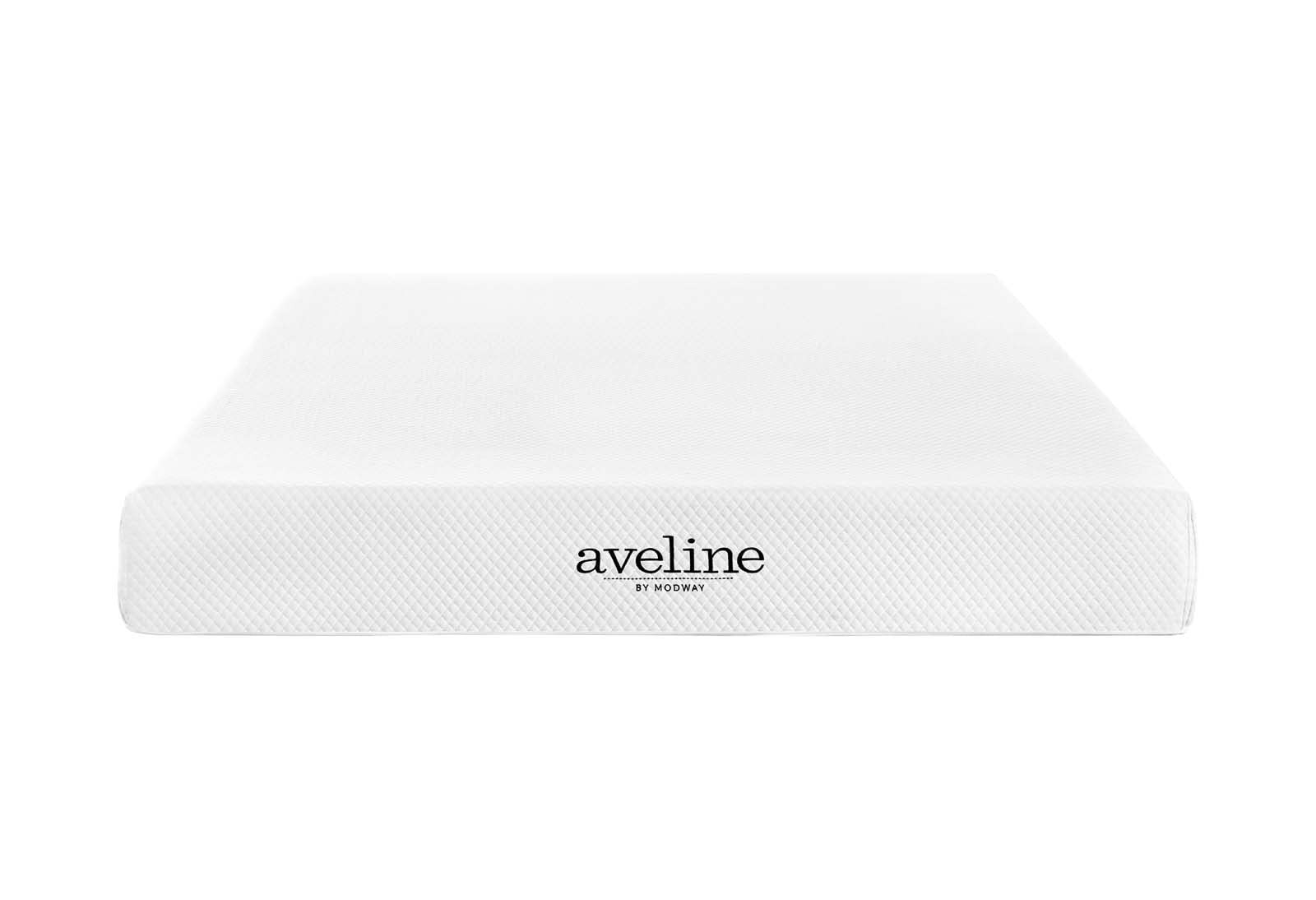 Modway Aveline 8″ Modern Style Memory Foam Queen Mattress in White