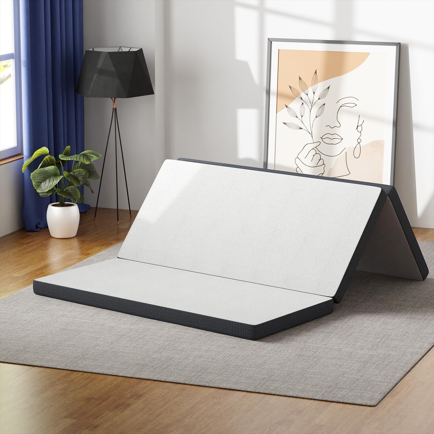 Mattress/Foldable Mattress for and Adults/Medium-Firm Mattress with a Collaps…