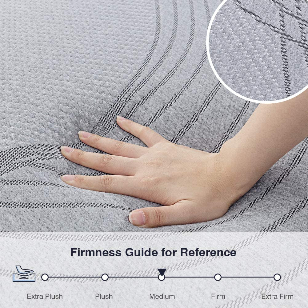 Twin Mattress, Avenco Grey Twin Memory Foam Mattress, 10″ Twin Size CertiPUR-US