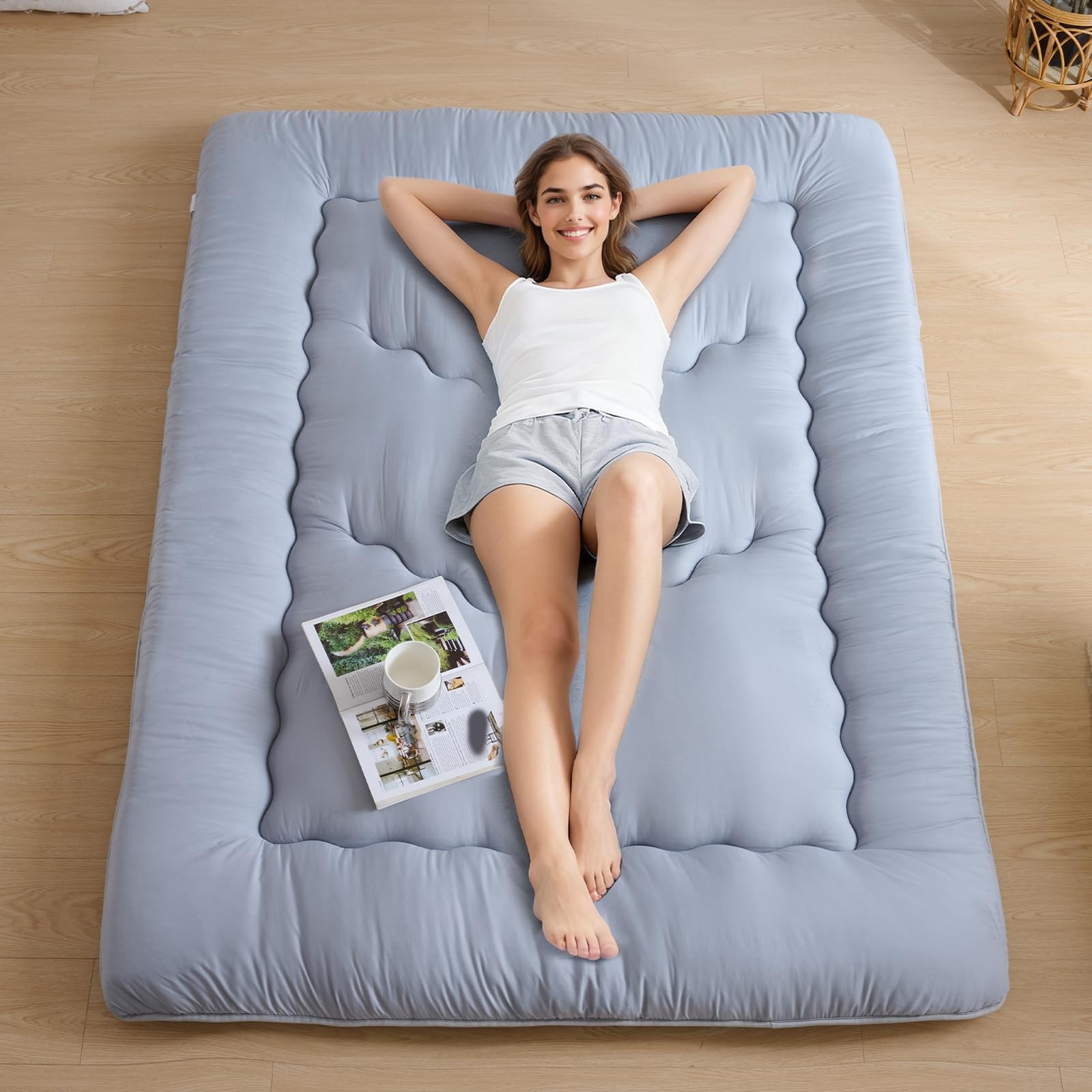 Japanese Futon Mattress Twin Floor Bed Portable Sleeping Mat 80×39