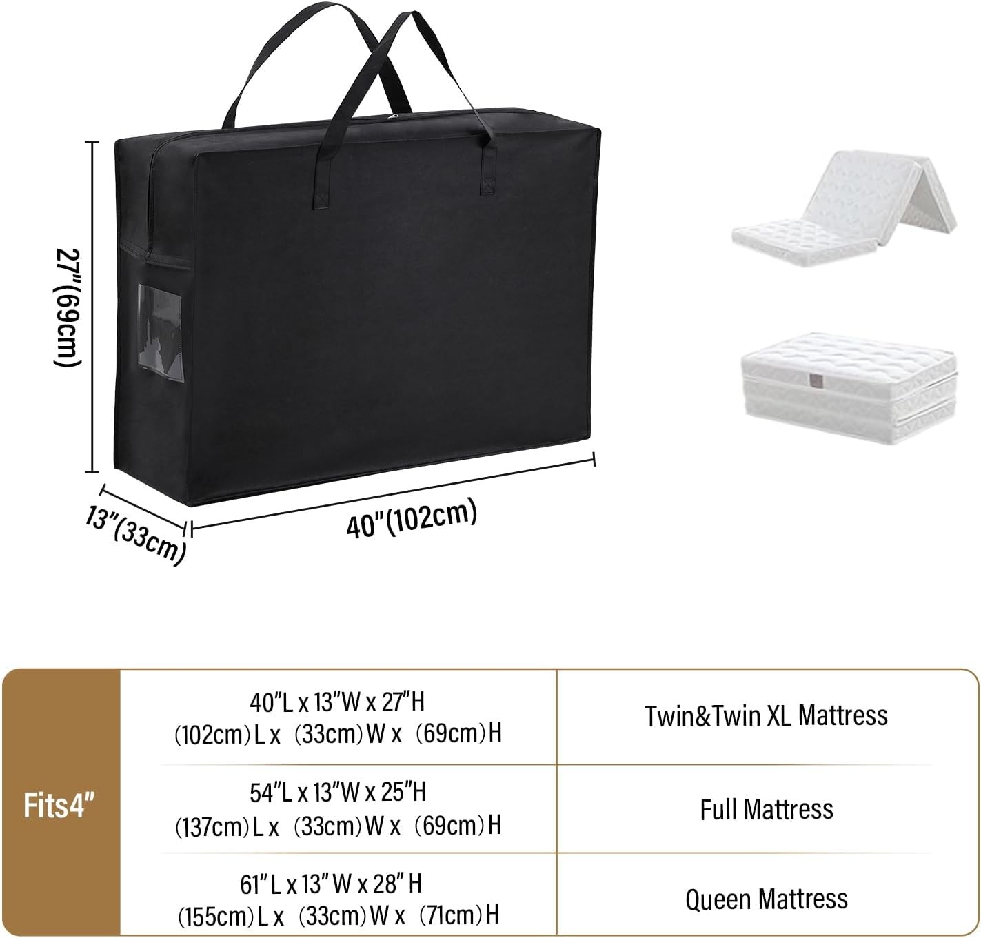 Folding Mattr Stora Bag, Carry Case for Trifold Memory Fo Mattr,