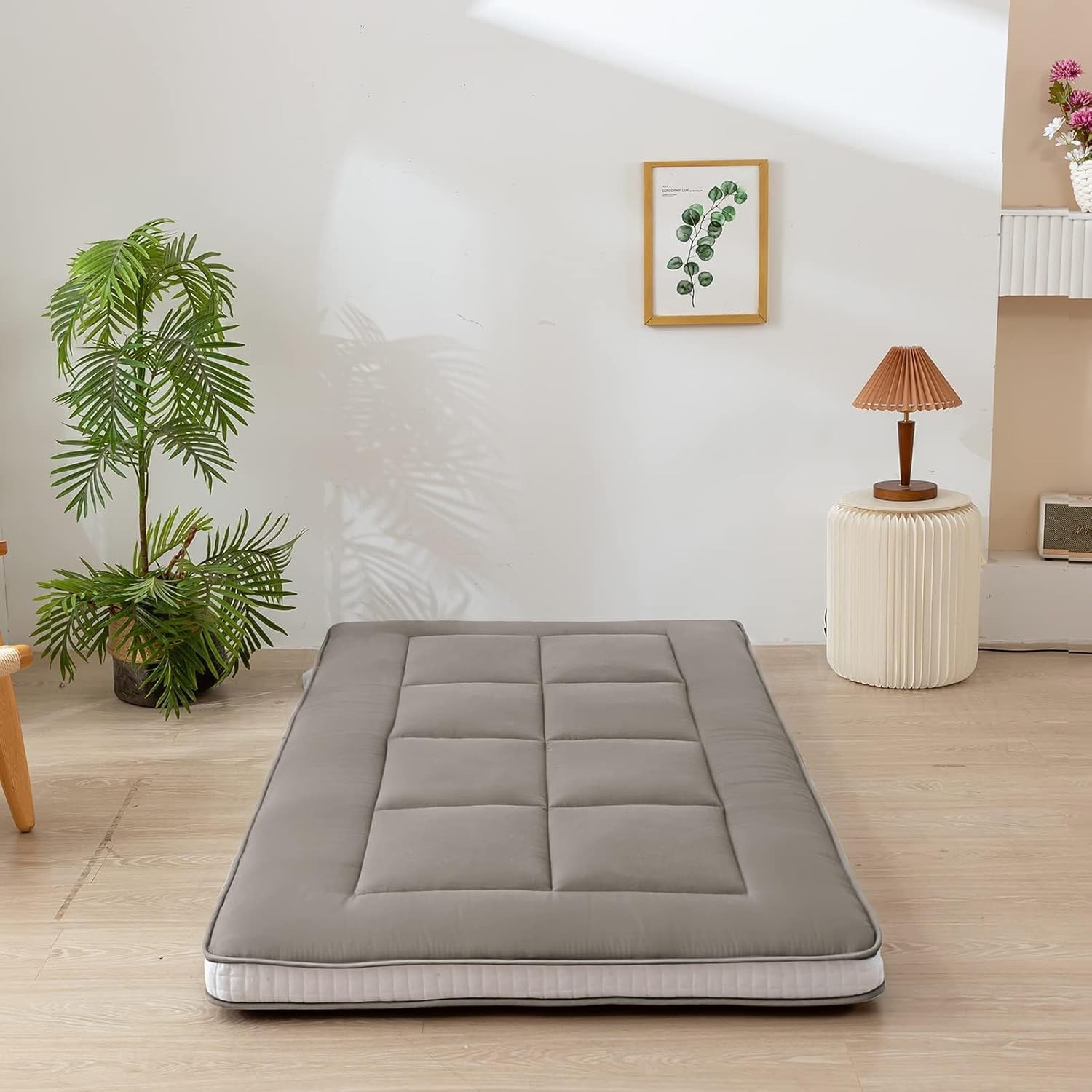 Futon Mattress, Padded Japanese Floor Mattress Quilted Mattress