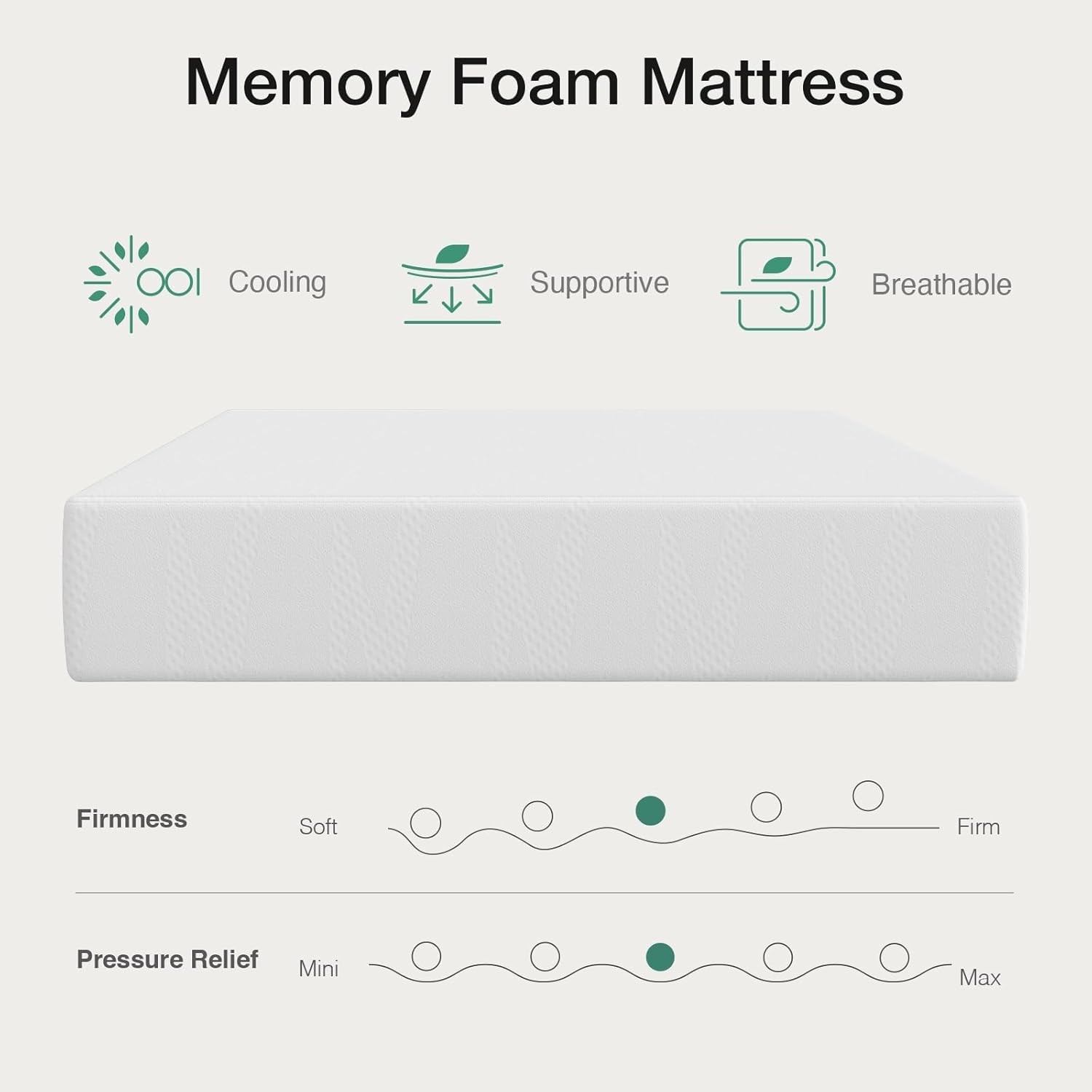 Twin Mattress for Kids, 5 Inch Twin Bed Mattress in a Box, Gel Memory Foam Ma…