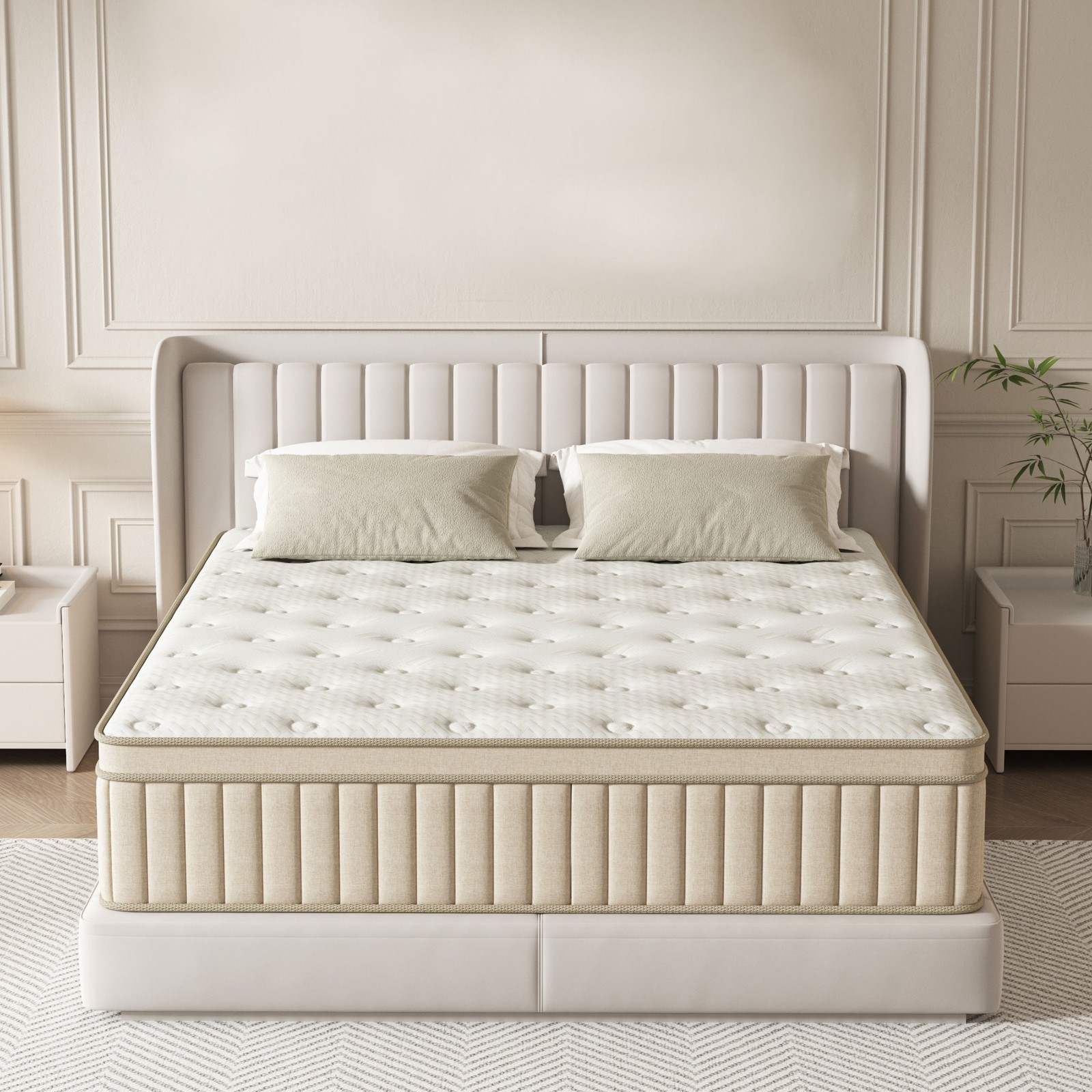 10/12/14In Memory Foam & Spring Hybrid Mattress Twin/ Full/Queen/King Bed In Box