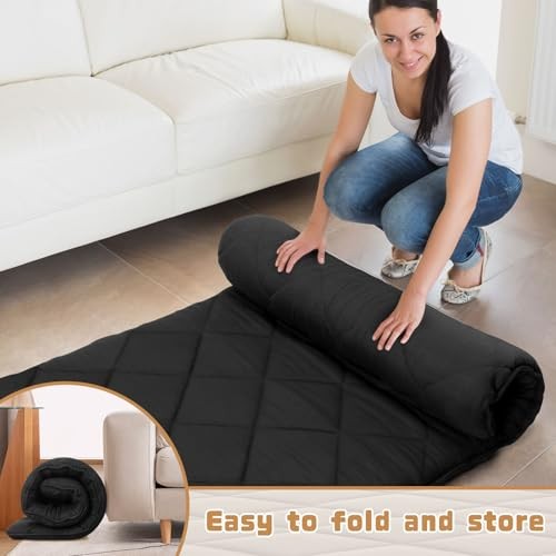 Japanese Futon Floor Mattress Size 60″×80″, 3.9″ Thicken 5-Layer Japanese Queen