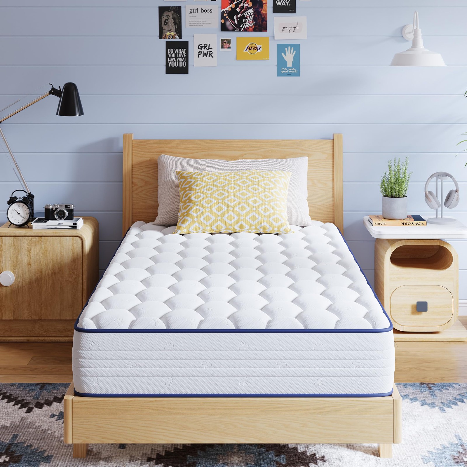6 Inch Twin XL Mattress, Twin Bed Mattresses in a Box, Medium Soft, Breathabl…