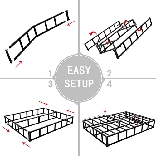 Box Springs 9 Inch Heavy Duty Metal Box Spring Mattress Foundation Queen