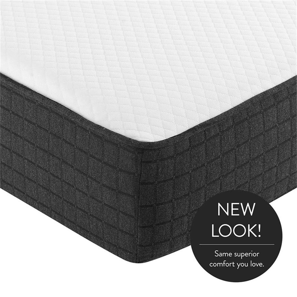 Modway Aveline 14″ Modern Style Memory Foam Queen Mattress in White