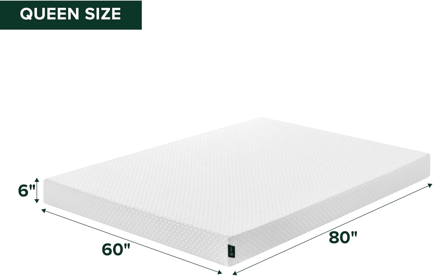 6 Inch Queen Cooling Essential Memory Foam Mattress [Newversion], Fiberglass Fre