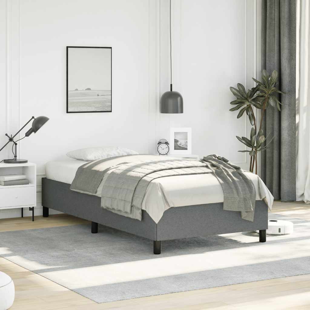 Bed Frame, Fabric, Easy Assembly, No Mattress vidaXL