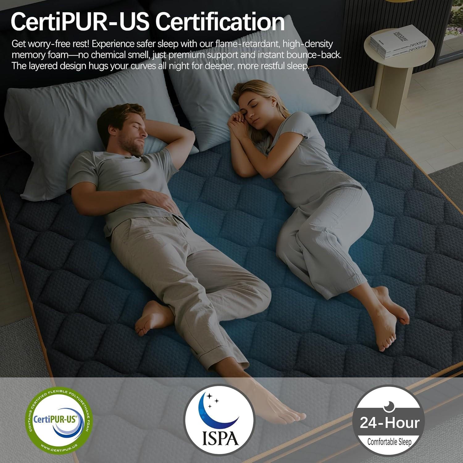 14 inch Queen Size Mattress in a Box,Gel Hybrid Memory Foam Individually Wrapped