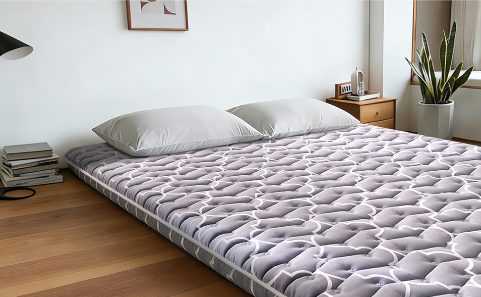 6th nerat Japanese Floor Futon Mattr – Extra-Thi 9-Layer Modern