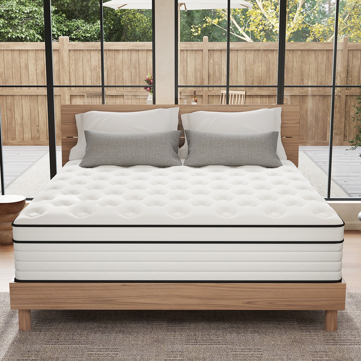 12/14 Inch Gel Memory Foam Pocket Spring Mattress Twin Full Queen King In A Box