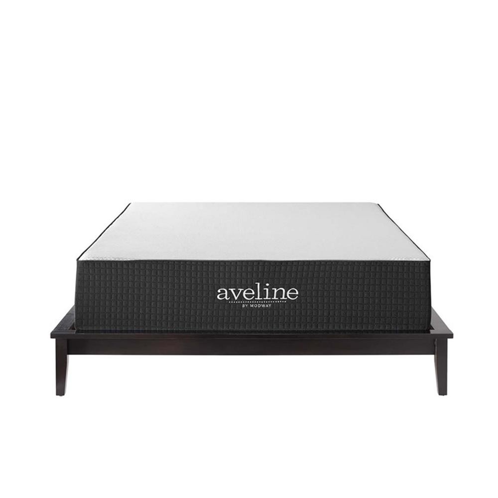 Modway Aveline 12″ Modern Style Memory Foam King Mattress in White